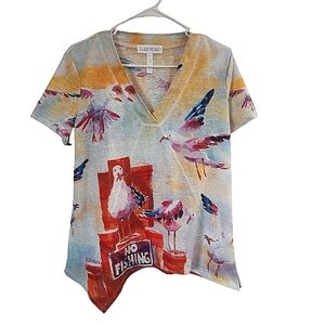 Ellen Negley Nautical Tee Petite Large
